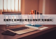 先锋外汇区块链公司怎么样知乎[先锋国际]